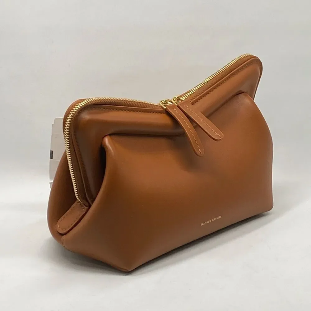 Mansur Gavriel Mini M Frame Leather Crossbody Bag